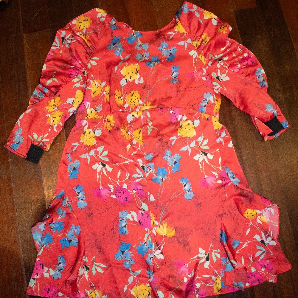 Vintage Zara Red Floral Romper